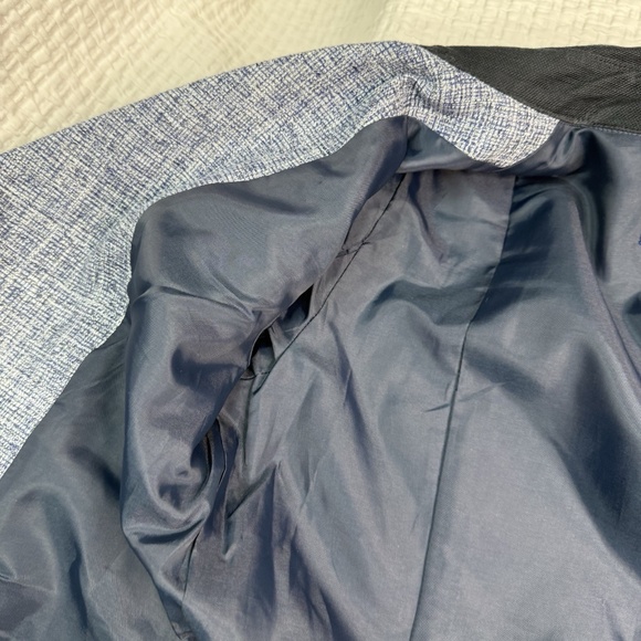 Burberry Blue Label Moto Jacket Blue Navy Blue Women's Size 38 US 6 - Picture 11 of 14